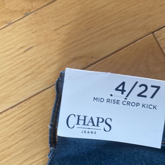 🔴 2 for $25 NEW! WOMENS CHAPS MID RISE CROP KICK JEAN! FLARE JEAN! - Picture 6 of 12
